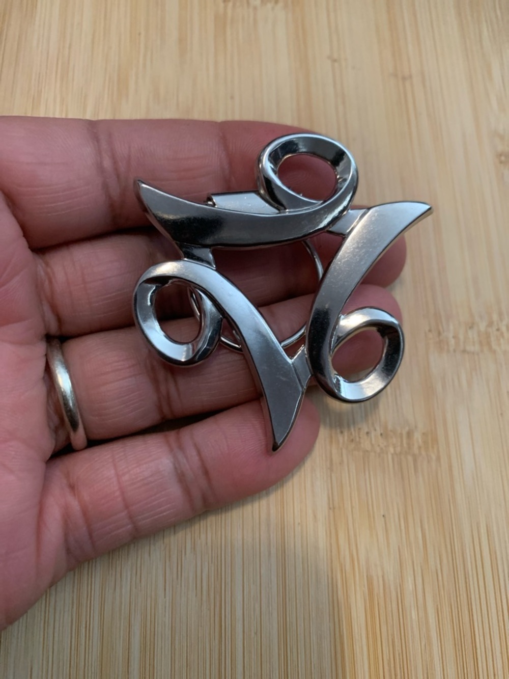 Vintage Jeri-Lou Scarf Clip silver